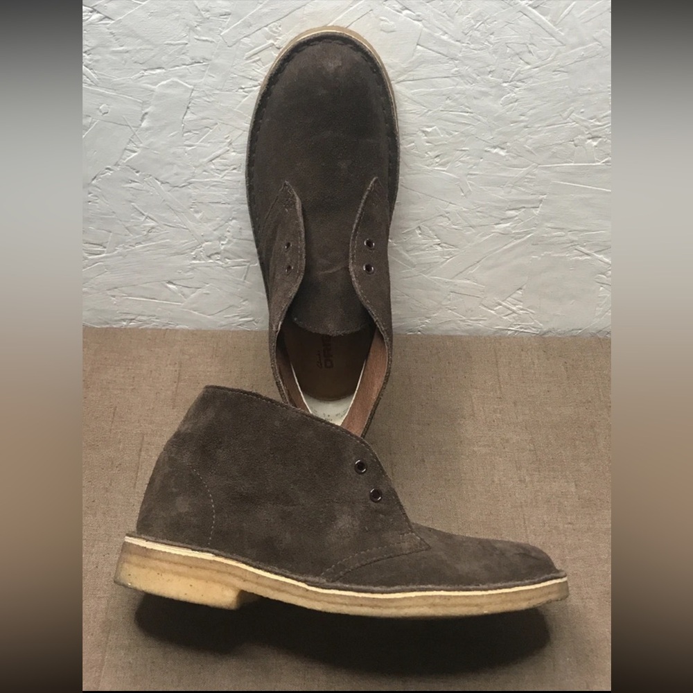 *No Laces Clarks Originals Desert Boots Women's Brown Suede Size 6.5M Chukka